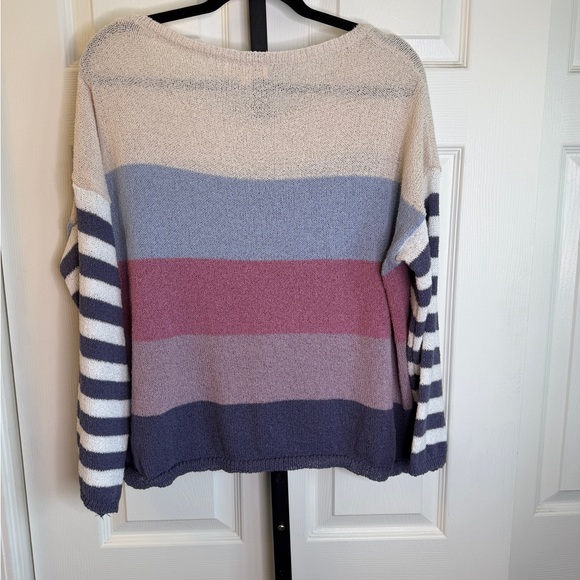 Listicle Multicolor Striped Sweater - Picture 4 of 4